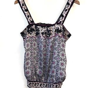 White House Black Market Multiprint Tank Top